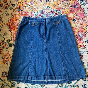 Petite Talbots Jean Skirt - Almost New! Size 16
